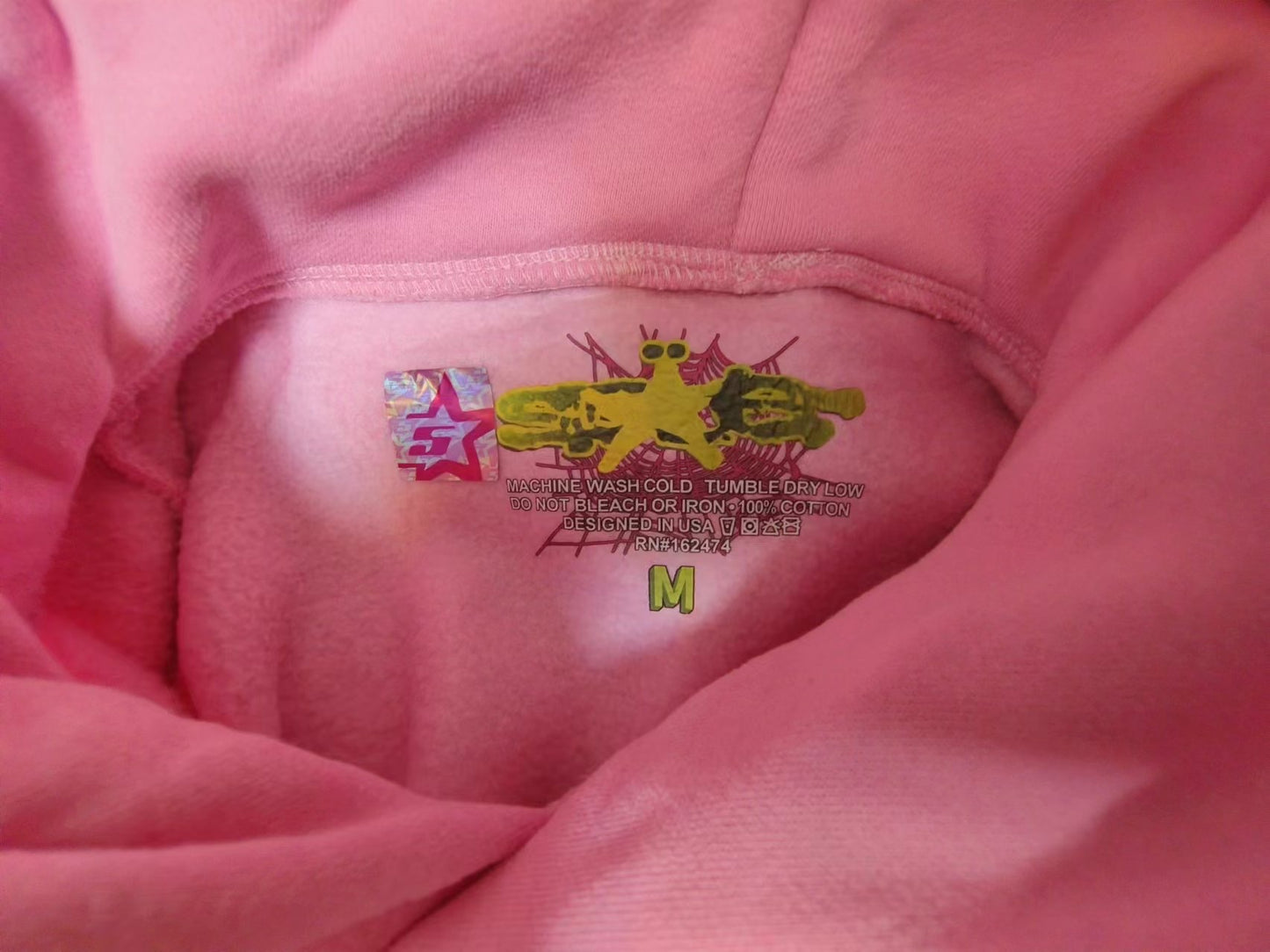 Pink Atlanta Sp5der hoodie