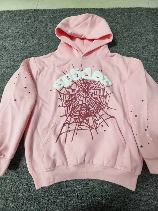 Pink and red velvet web SP5DER