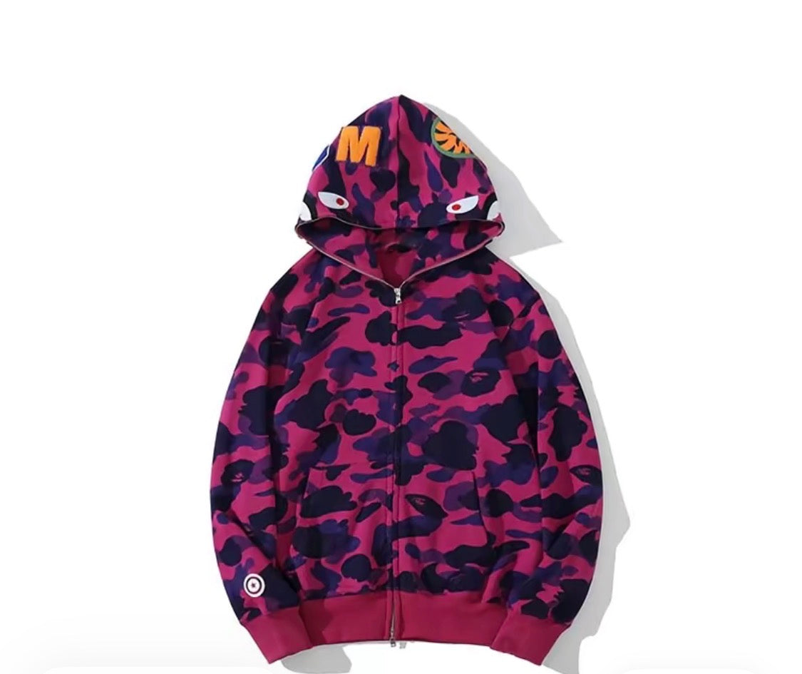Bape hoodies double hood