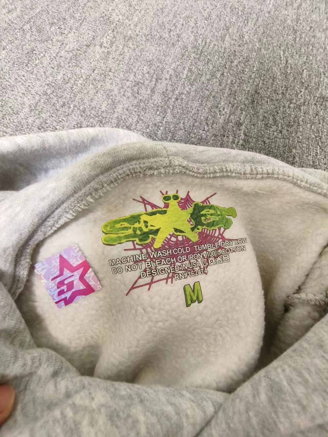 White beluga spider hoodie
