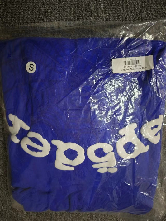Dark blue Sp5der hoodie