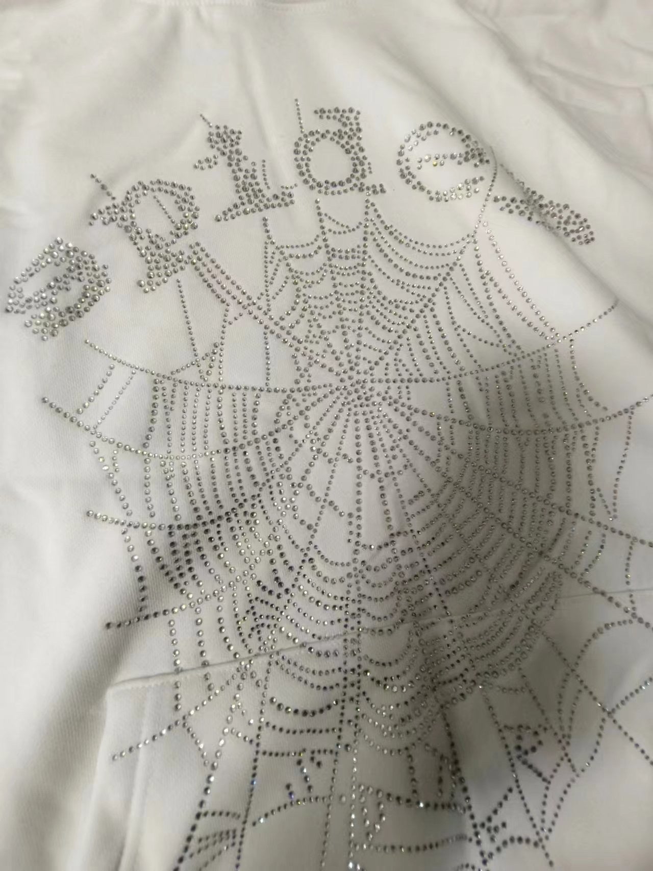 Rhinestone spider hoodie