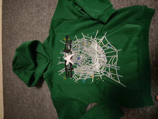 Green Sp5der hoodie