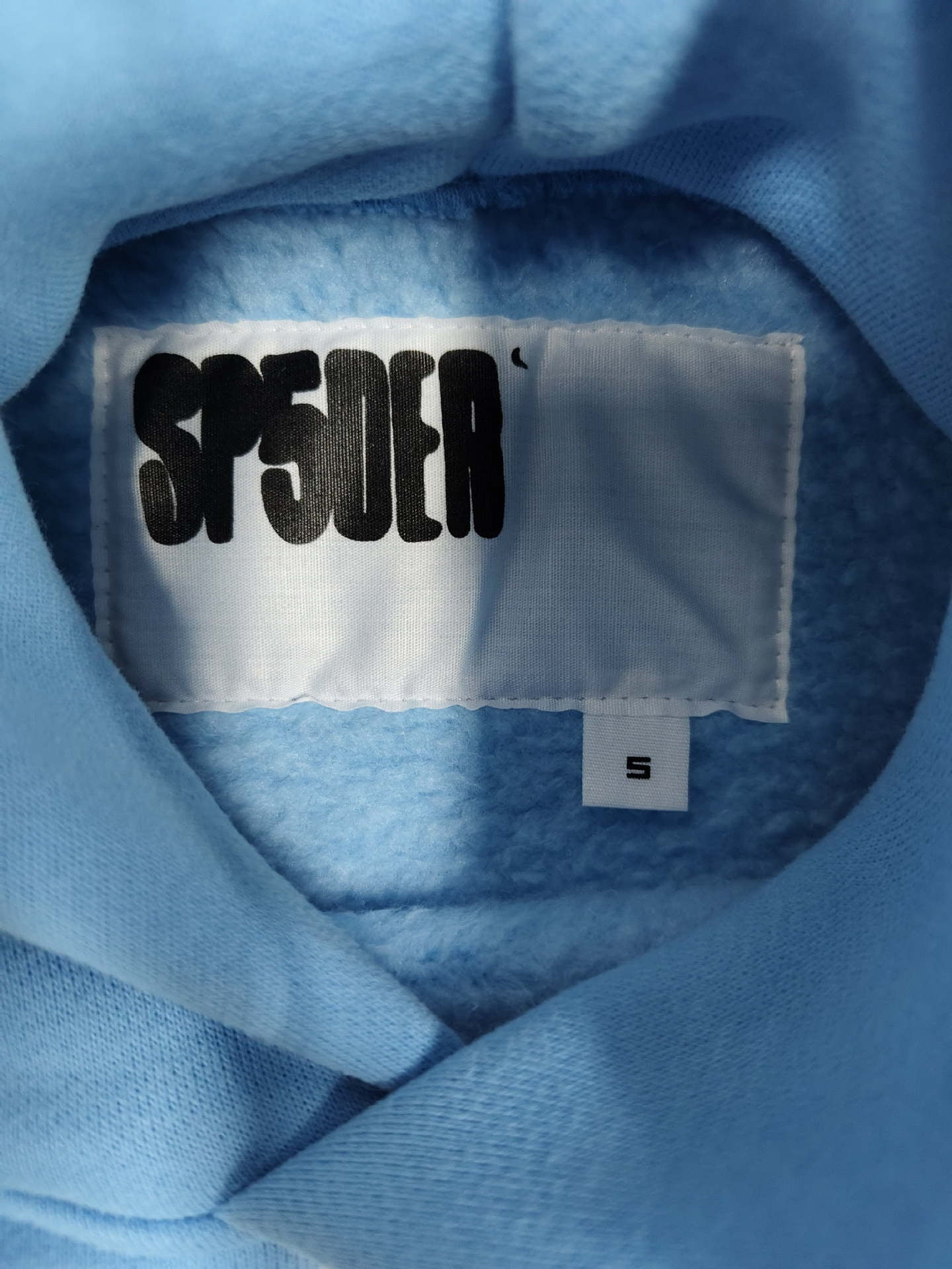 Light blue Sp5der hoodie v2
