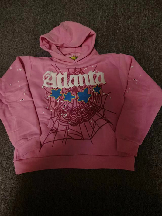 Pink Atlanta Sp5der hoodie