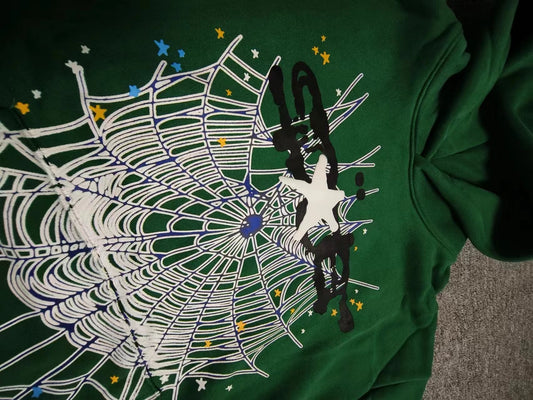 Green Sp5der hoodie